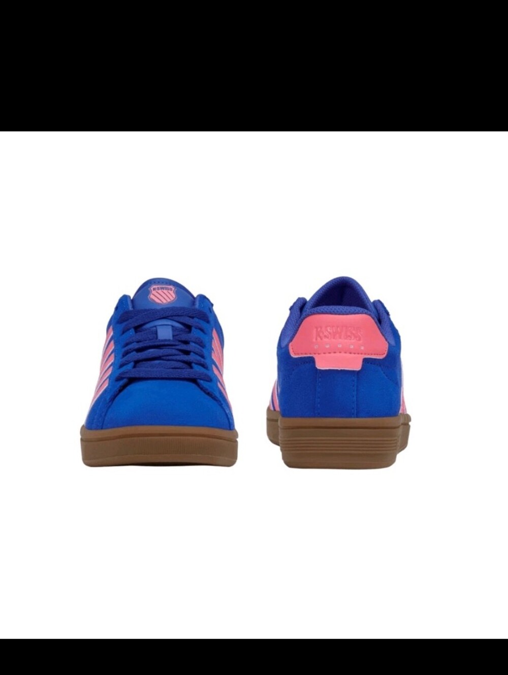 K-Swiss Court Tiebreak II SDE Women’s Dazzling Blue/Pink Lemonade/Gum 99492-480- - Picture 3 of 9